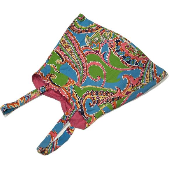 Lilly Pulitzer Clarissa Silk Tropical Paisley Pattern Tank Top Size 0 - Picture 3 of 9